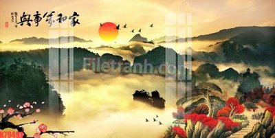 Tải file File tranh gốc dán tường đẹp K79491 (gốc) để in ấn ngay