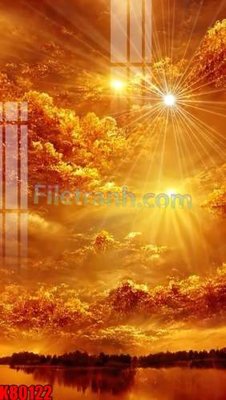 File gốc File tranh gốc tổng hợp K80122 (in lụa) hoa văn cổ điển