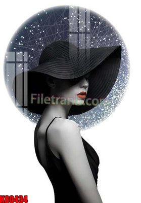 File gốc File tranh gốc tổng hợp K80434 (in tráng gương) nghệ thuật