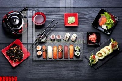 File gốc File tranh gốc tổng hợp K80550 (in lụa) tranh mã đáo