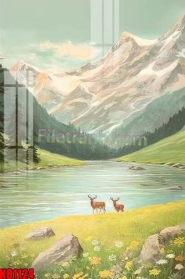 File PSD File tranh gốc tổng hợp K81124 (gốc) nhiều lớp (multi-layer)