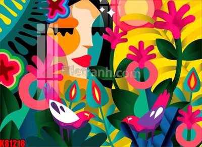 File in mica File tranh gốc tổng hợp K81218 (bản gốc) siêu trong