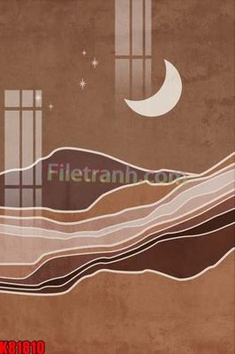 File tranh File tranh gốc tổng hợp K81810 (bản gốc) in lụa 3D