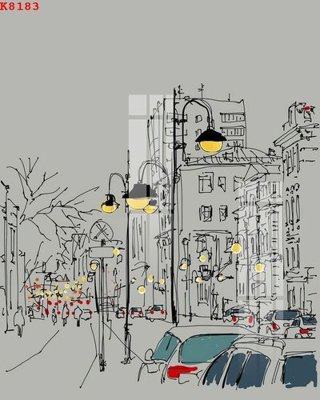 File in ấn File gốc in tranh tổng hợp K8183 (bản gốc) chất lượng cao