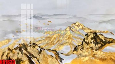 File in trần File tranh gốc tổng hợp K81833 (bản gốc 3D) sống động