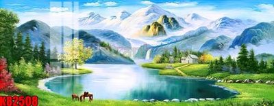 File in mica File tranh gốc tổng hợp K82508 (bản gốc) làm vách ngăn