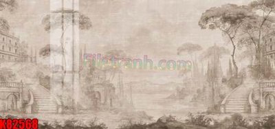 File in trần File tranh gốc tổng hợp K82568 (bản gốc) đại dương