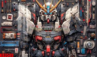 File tranh in trần 3D File tranh gốc tổng hợp K83549 (ảnh gốc)