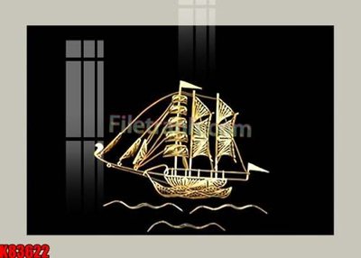 File gốc File tranh gốc tổng hợp K83622 (in lụa) tranh thuận buồm