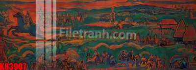 File in trần File tranh gốc tổng hợp K83907 (file gốc) phong thủy