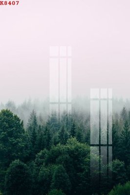 Ảnh gốc File gốc in tranh tổng hợp K8407 (nét căng) in mica