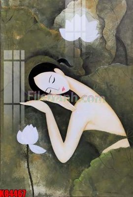 File in trần File tranh gốc tổng hợp K84467 (bản gốc) phong cảnh