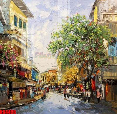 File gốc File tranh gốc tổng hợp K84496 (in tráng gương) nghệ thuật