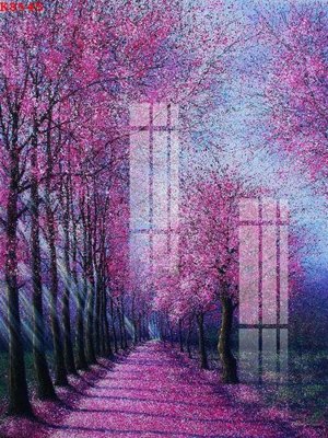 File in trần File gốc in tranh tổng hợp K8545 (bản gốc 3D) sống động