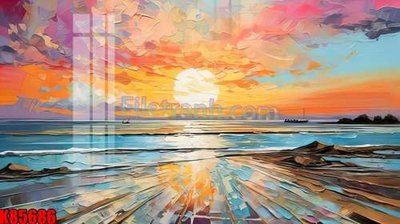 File tranh File tranh gốc tổng hợp K85686 (ảnh gốc) in trần nhà