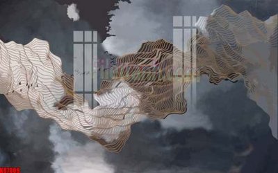 File in trần File gốc in tranh tổng hợp tường nền K87009 (bản gốc) mây trời