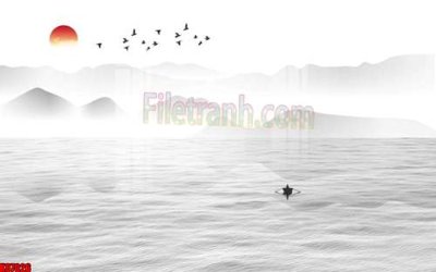 File gốc File gốc in tranh tổng hợp tường nền K87026 (in lụa) cao cấp