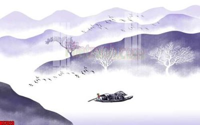 Download file gốc File gốc in tranh tổng hợp tường nền K87029 (in lụa) nghệ thuật