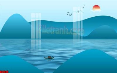 File in trần File gốc in tranh tổng hợp tường nền K87039 (file gốc) phong thủy