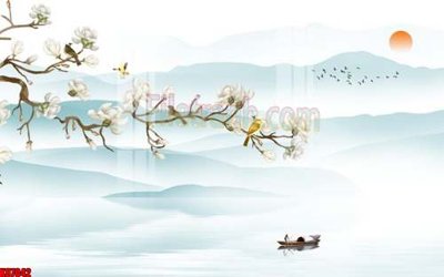 File tranh File gốc in tranh tổng hợp tường nền K87042 (gốc) phong cách tối giản