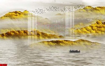 File in trần File gốc in tranh tổng hợp tường nền K87057 (file gốc) hoa văn 3D