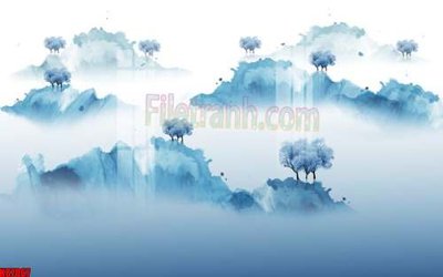 File PSD File gốc in tranh tổng hợp tường nền K87067 (bản gốc) đã tách nền