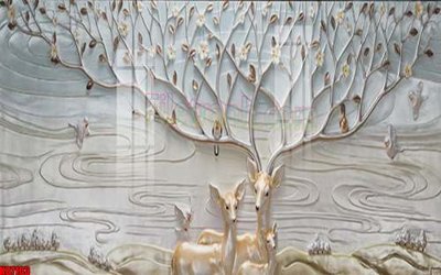 File tranh File gốc in tranh tổng hợp tường nền K87103 (file gốc) chuẩn màu in