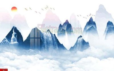 File gốc File gốc in tranh tổng hợp tường nền K87123 (AI/EPS) cho in ấn