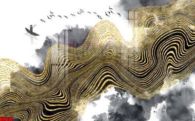 File in trần File gốc in tranh tổng hợp tường nền K87132 (bản gốc) trời sao