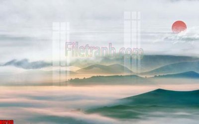 Download file gốc File gốc in tranh tổng hợp tường nền K87143 (in lụa) hoa lá