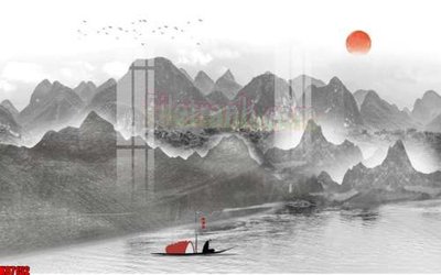 File tranh File gốc in tranh tổng hợp tường nền K87152 (bản gốc) in lụa 5D