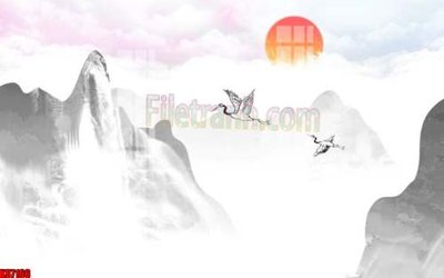 File tranh gốc File gốc in tranh tổng hợp tường nền K87166 (bản quyền) Filetranh.com