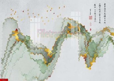 File tranh File gốc in tranh tổng hợp tường nền K87205 (ảnh gốc) độc quyền