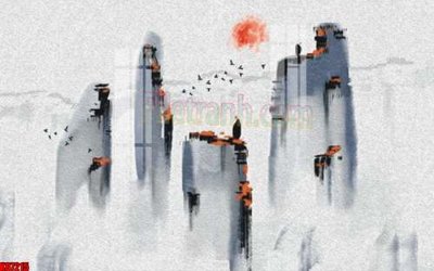 File gốc File gốc in tranh tổng hợp tường nền K87215 (cho in UV) siêu nét