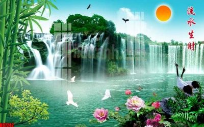 File in trần File gốc in tranh tổng hợp tường nền K87242 (bản gốc 3D) sống động