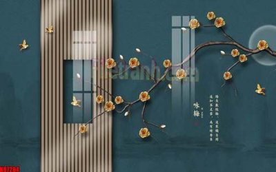 File gốc File gốc in tranh tổng hợp tường nền K87284 (in mica) làm bảng hiệu