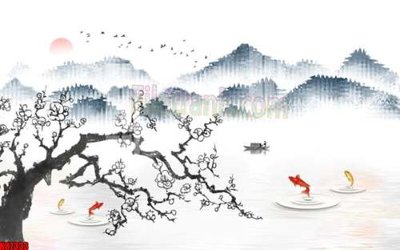 Cung cấp file tranh gốc File gốc in tranh tổng hợp tường nền K87333 độc quyền