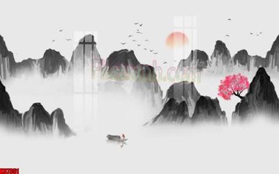 Download file File gốc in tranh tổng hợp tường nền K87351 (chuẩn in) chất lượng cao