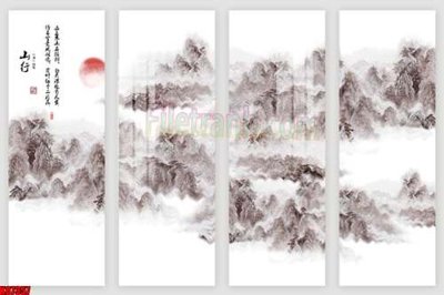 File tranh in trần File gốc in tranh tổng hợp tường nền K87357 (ảnh gốc siêu nét)