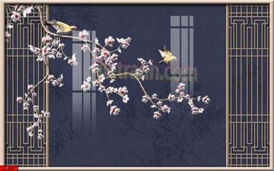 File in trần File gốc in tranh tổng hợp tường nền K87401 (bản gốc 3D) sống động