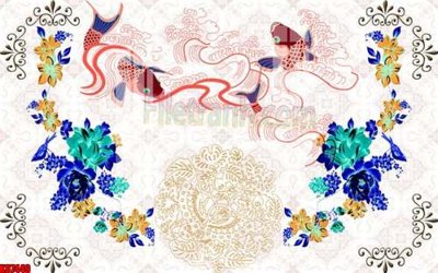 Tải file File gốc in tranh tổng hợp tường nền K87449 (gốc) in nhanh