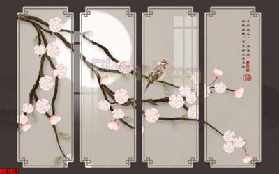 Cung cấp file tranh gốc File gốc in tranh tổng hợp tường nền K87451 độc quyền