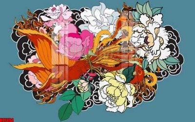 File gốc File gốc in tranh tổng hợp tường nền K87494 (in mica) trang trí