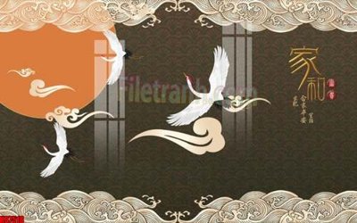 Tải file gốc in lụa File gốc in tranh tổng hợp tường nền K87518 siêu nét