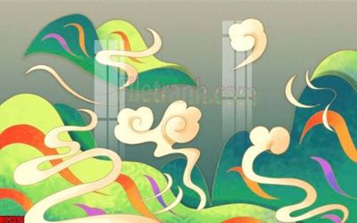 File gốc File gốc in tranh tổng hợp tường nền K87591 (in tráng gương) ốp tường