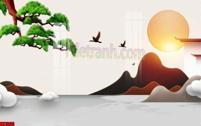 File ảnh File gốc in tranh tổng hợp tường nền K87595 (gốc) in Hiflex