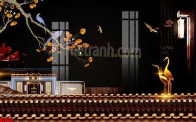 File tranh File gốc in tranh tổng hợp tường nền K87612 (gốc) chủ đề thành phố