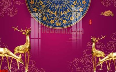 File gốc File gốc in tranh tổng hợp tường nền K87613 (trang trí) phòng trẻ em