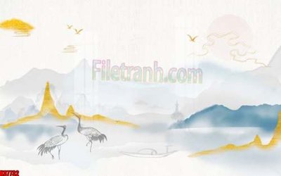 Download file gốc File gốc in tranh tổng hợp tường nền K87732 (in mica) trang trí