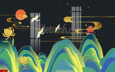 Download file File gốc in tranh tổng hợp tường nền K87779 (gốc) in mica cao cấp